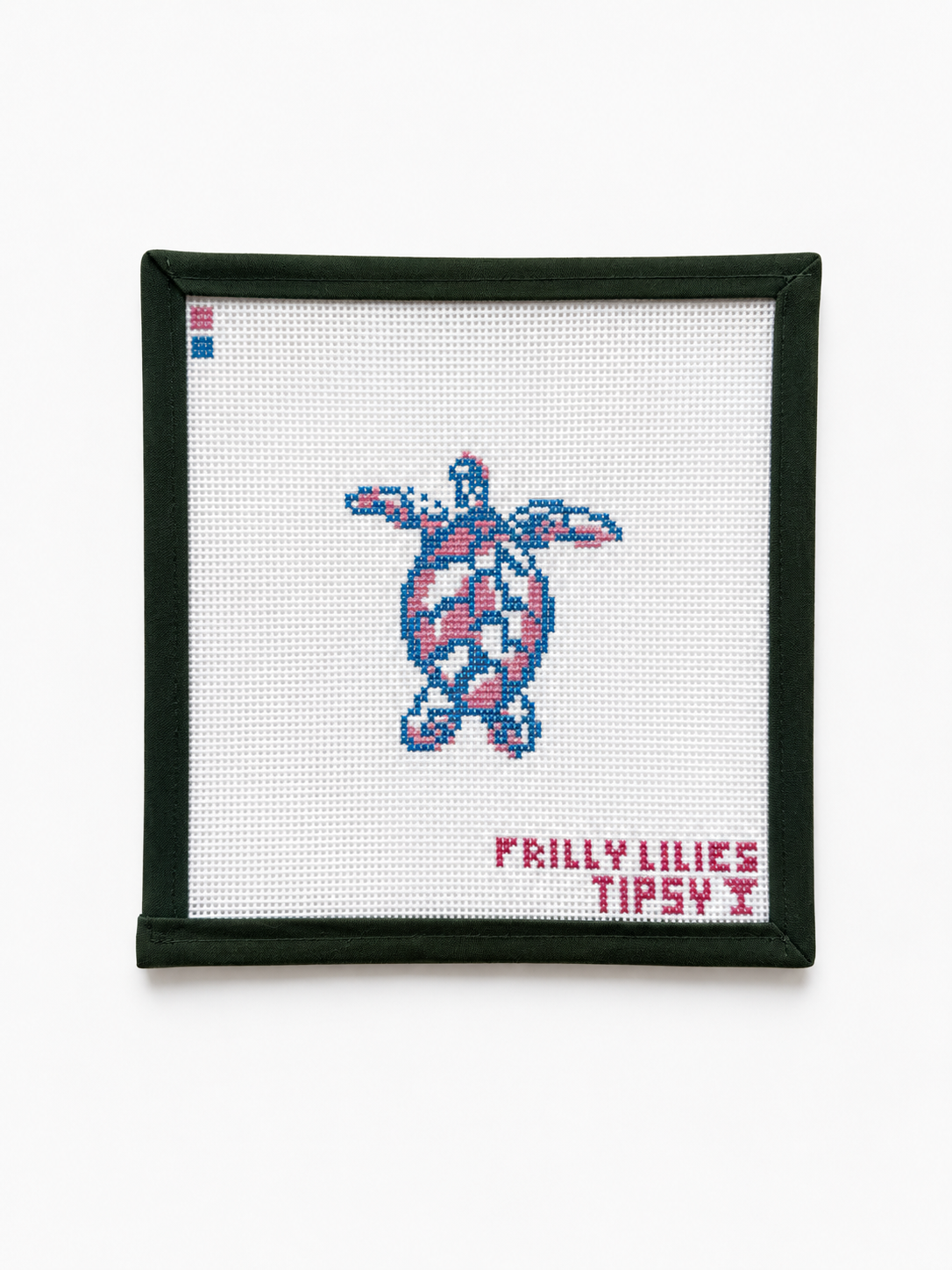 Frilly Lillies x Tipsy Turtle Needlepoint Canvas