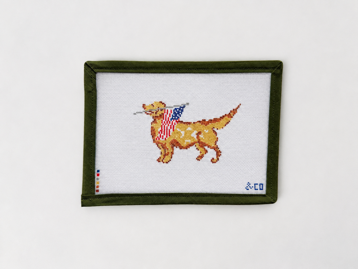 American Flag Golden Retriever