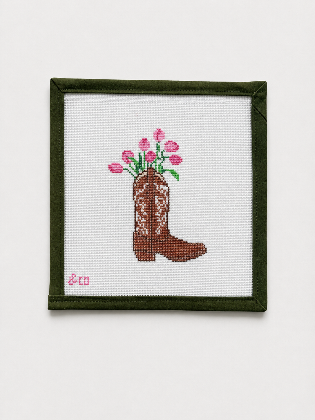 Cowgirl Boot with Flowers