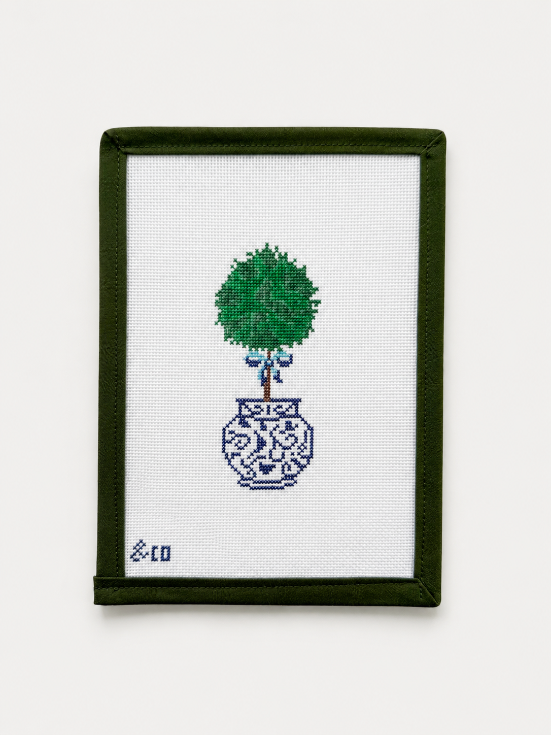 Blue and White Topiary
