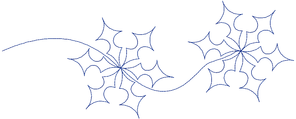 B4-Snowflake Border