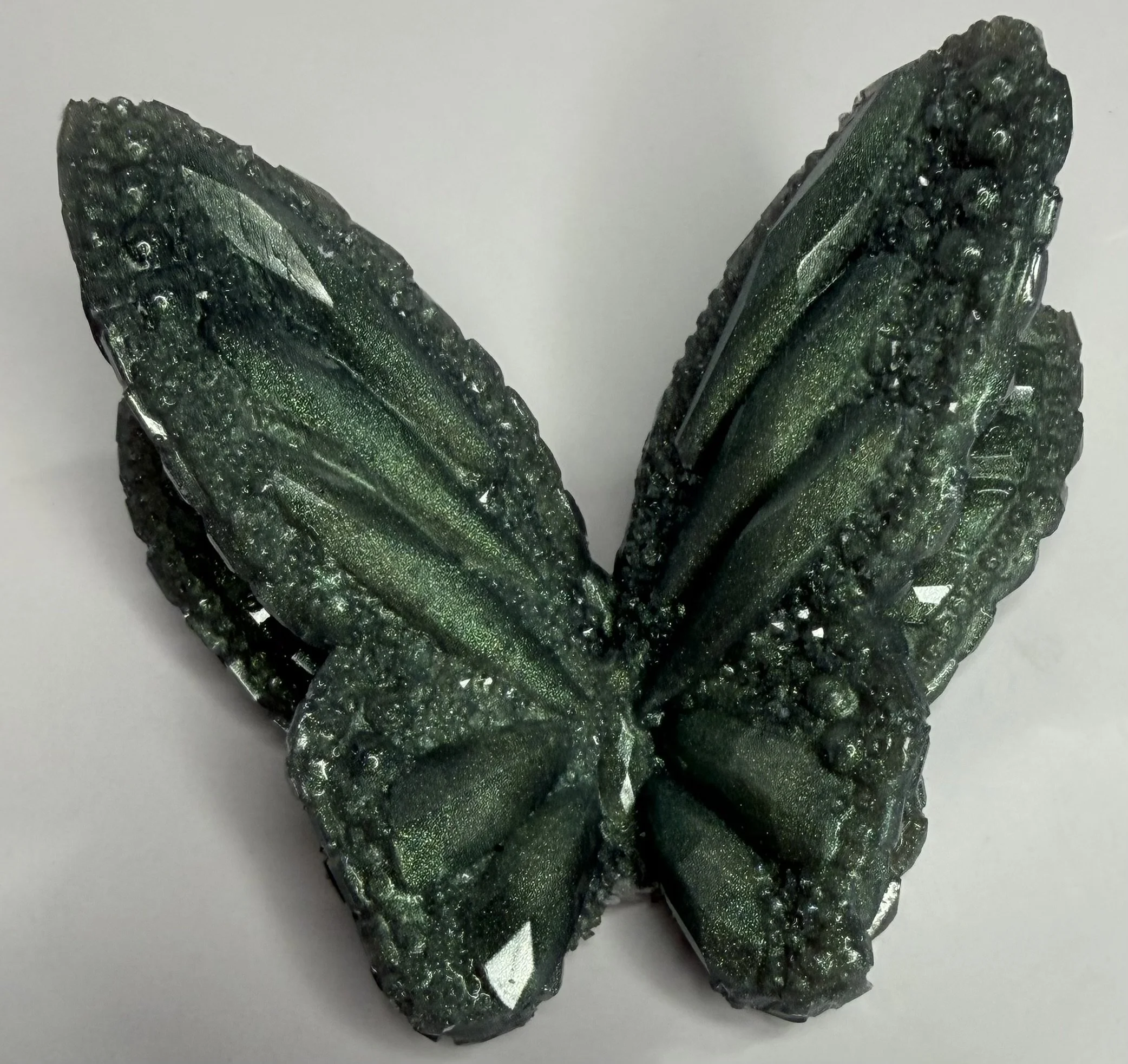 Crystal Resin Butterfly Dark Green