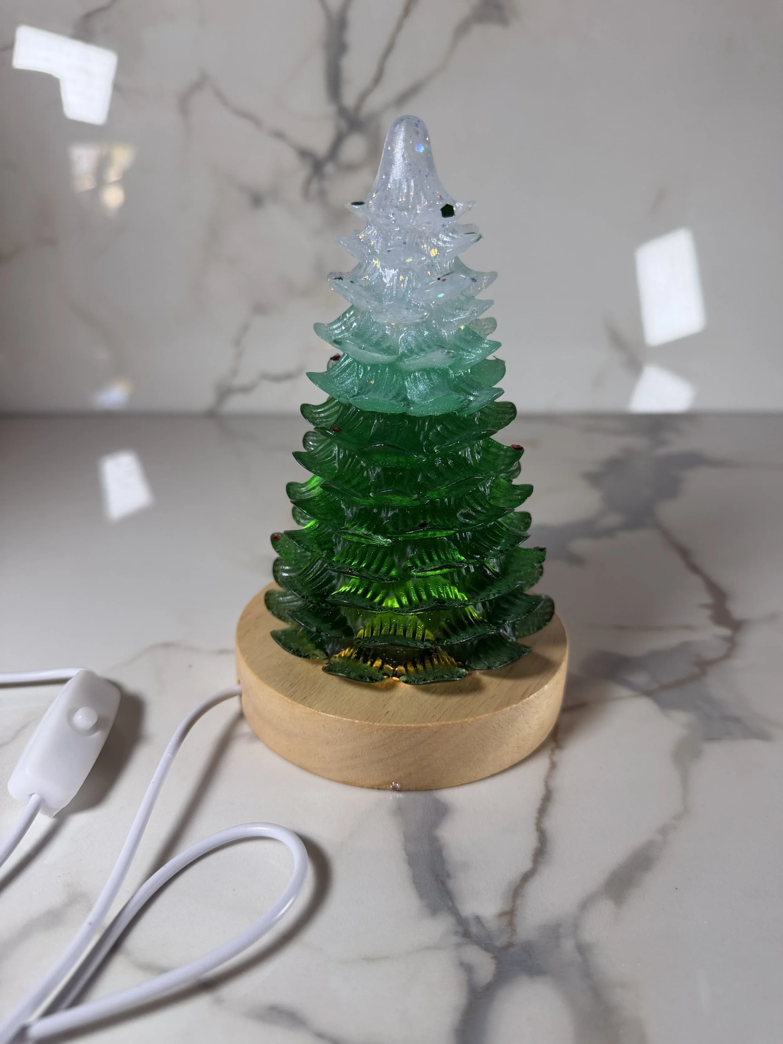 Resin Christmas Tree Lamp #509