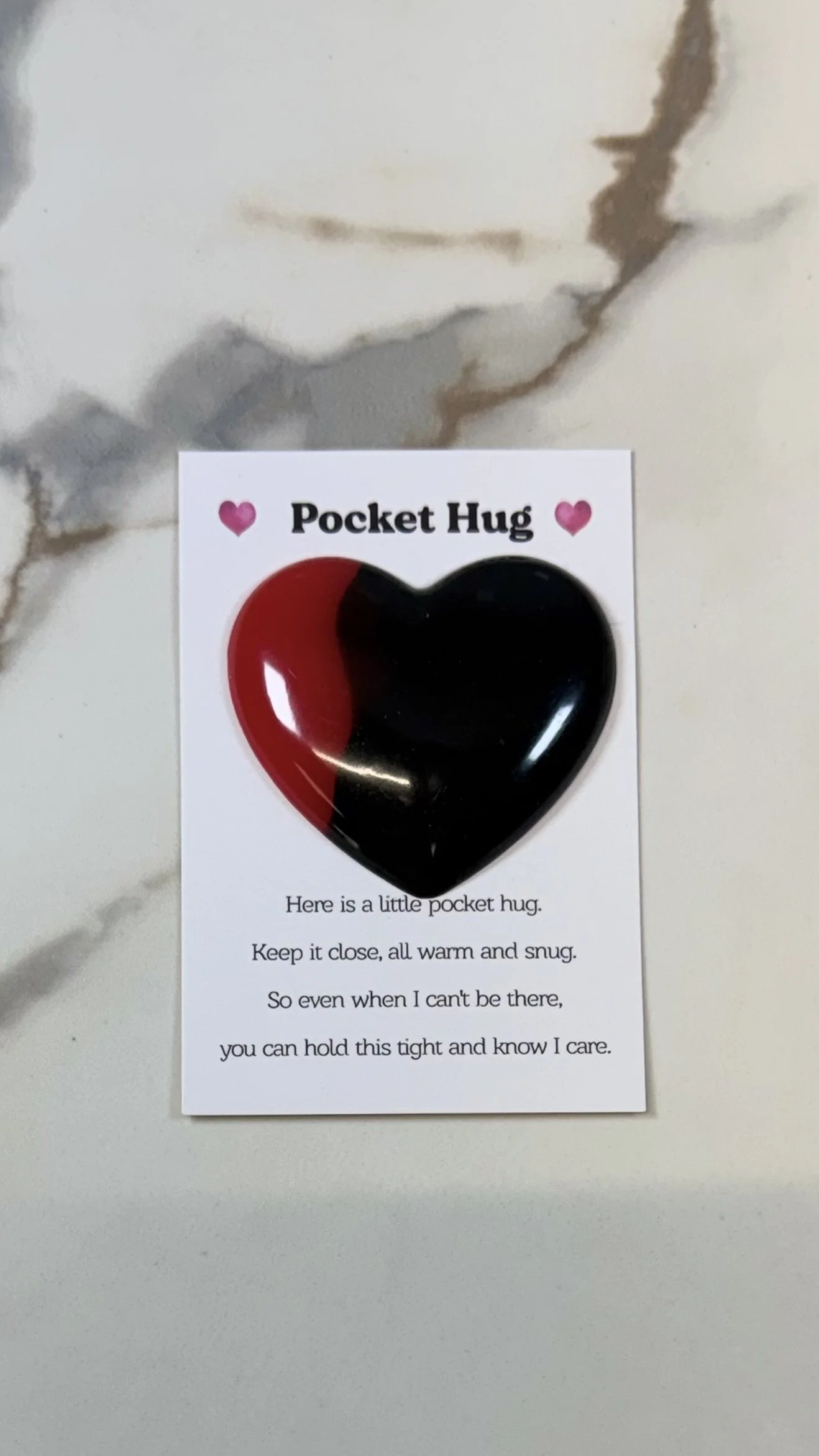 Heartfelt Resin Pocket Hug #594