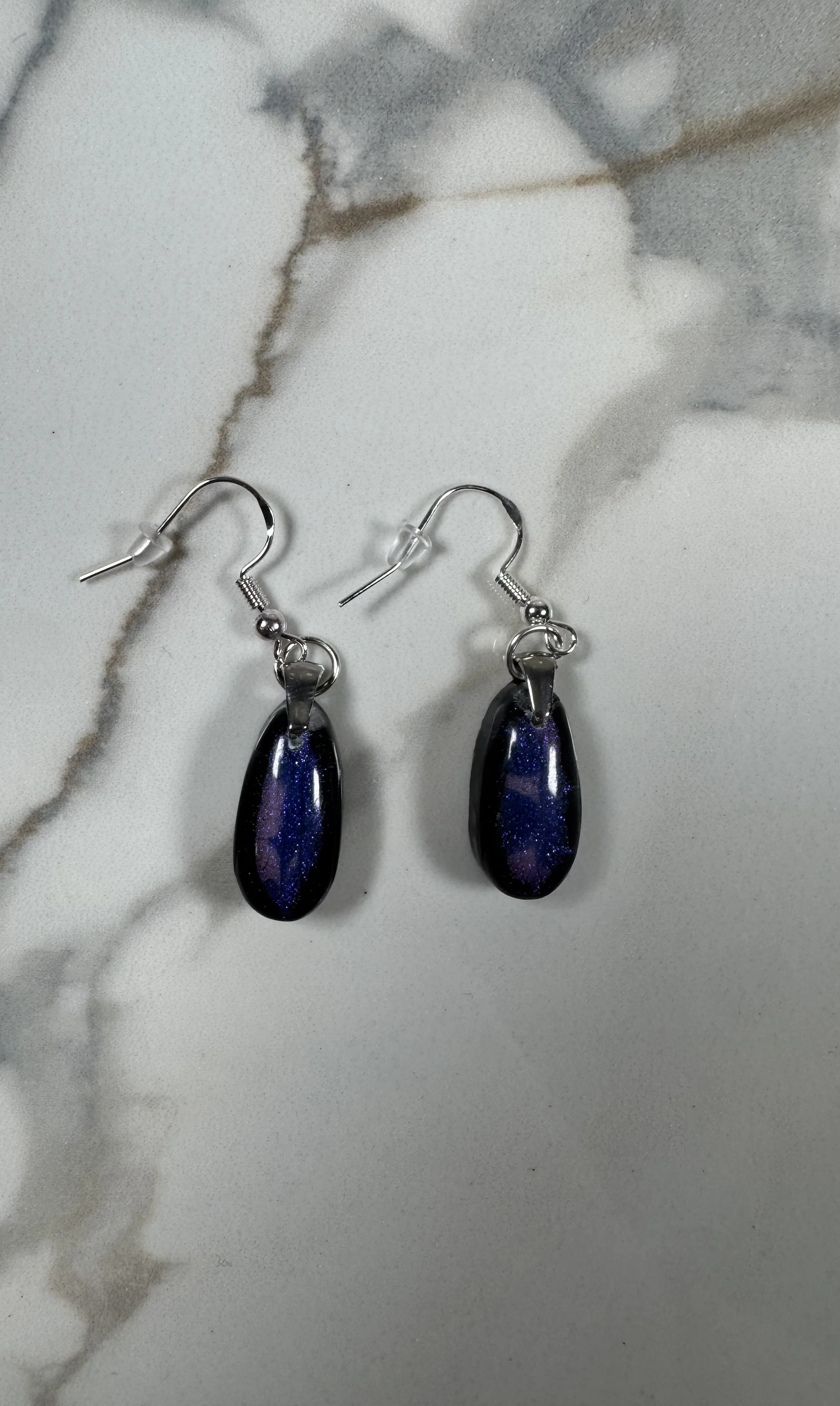 Enchanted Night Resin Earrings #236