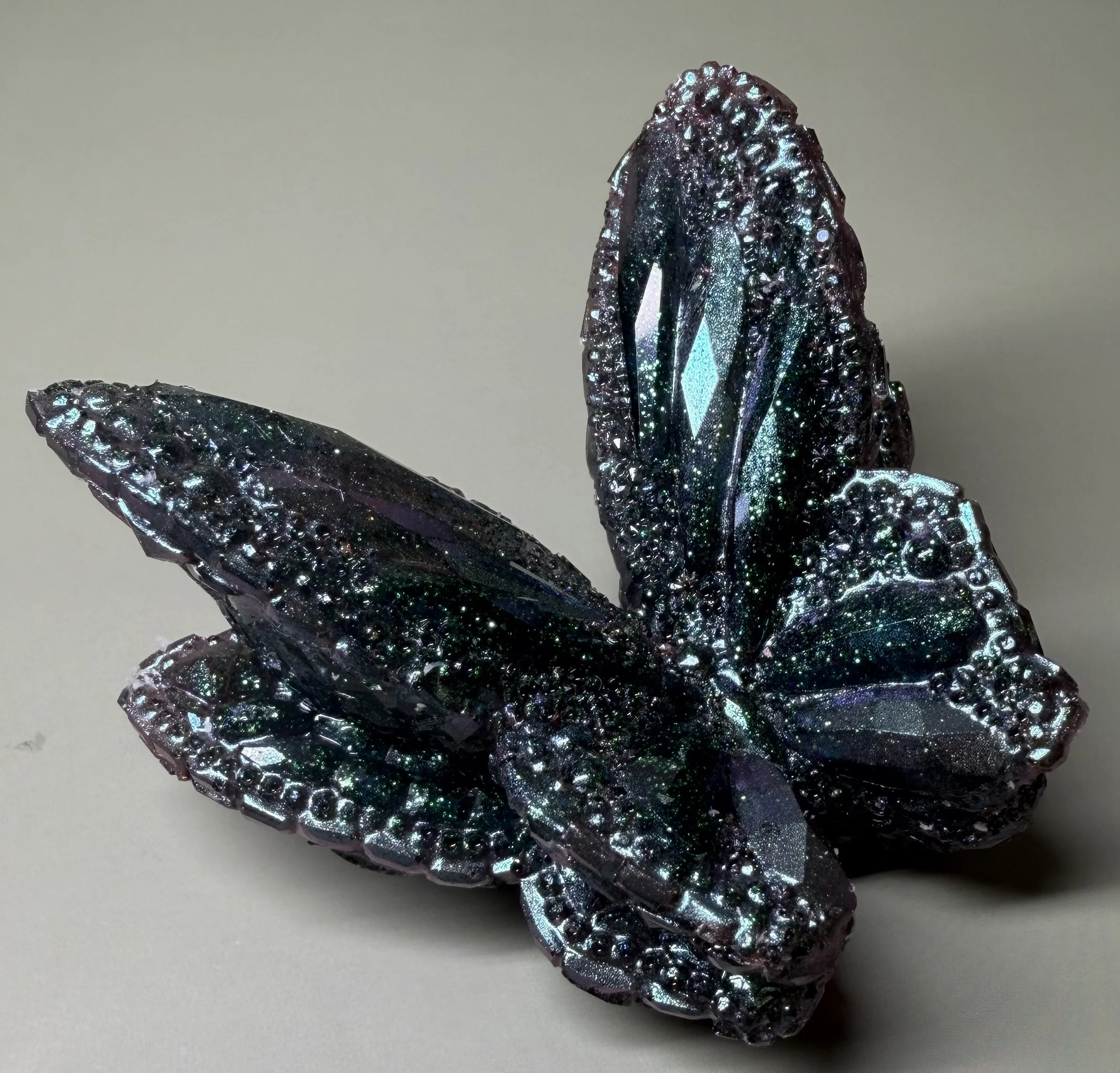Blue & Green 3D Resin Butterfly