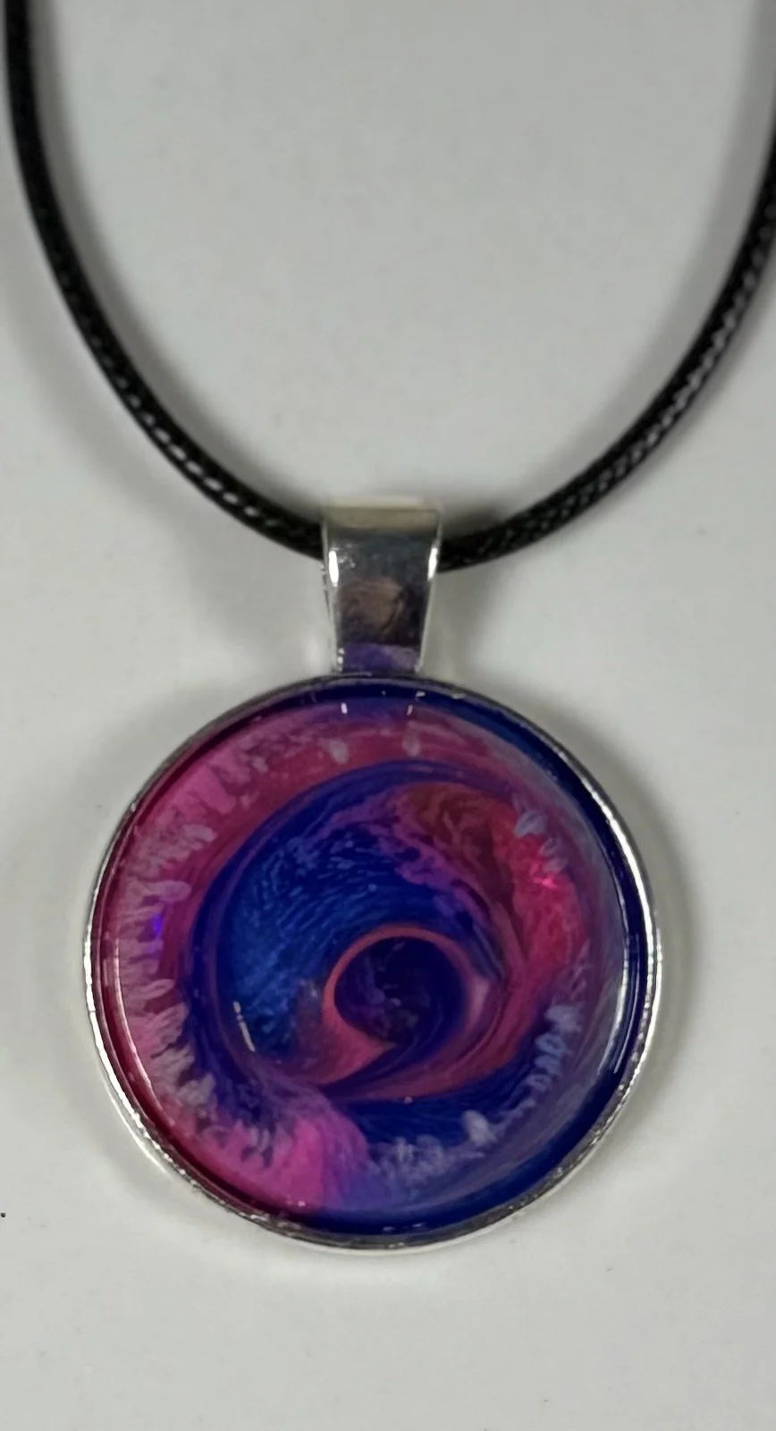 Handmade Swirl Resin Necklace #16