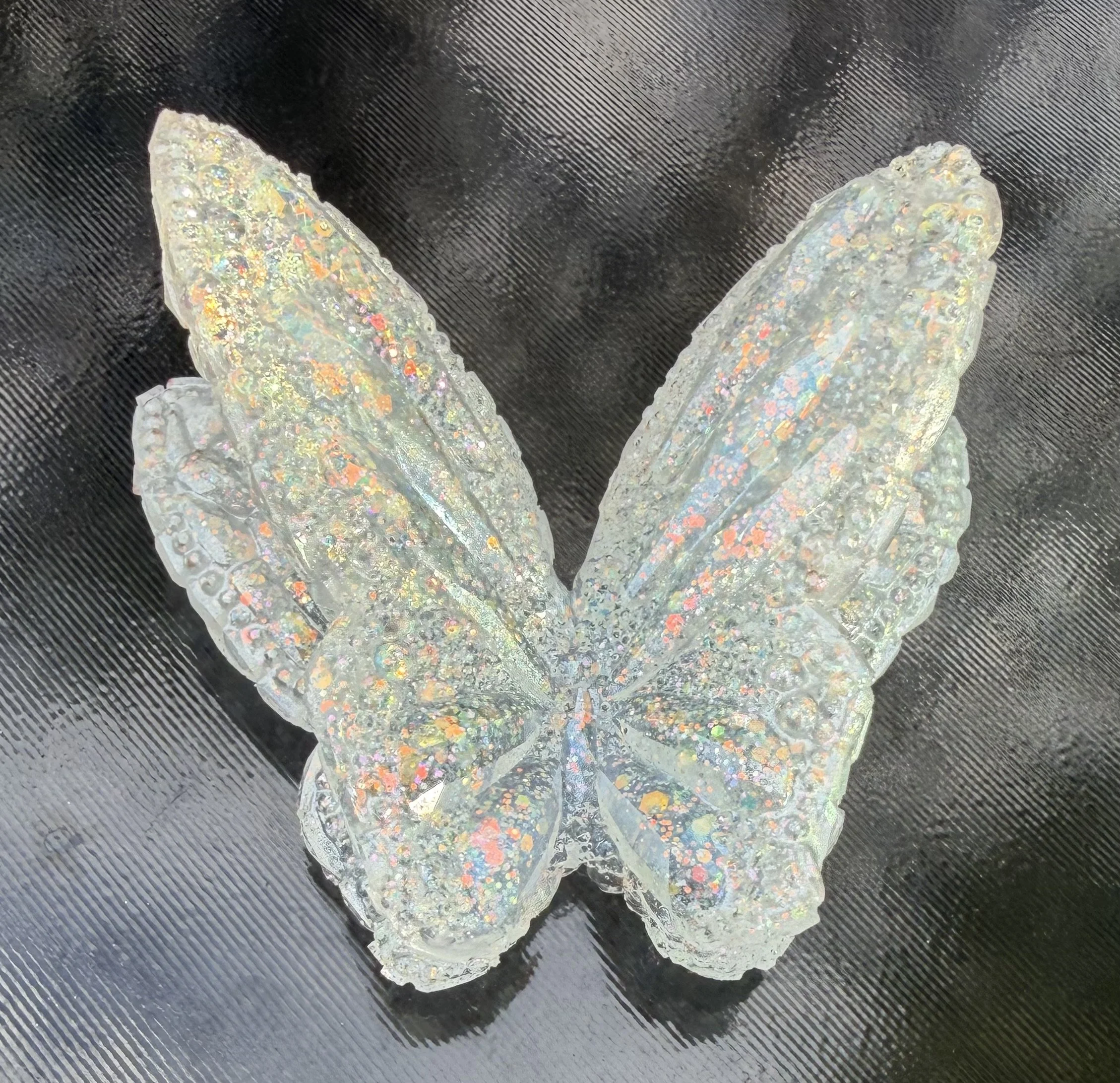3D Glitter Resin Butterfly Decor
