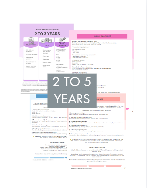 Ages 2-5 // Parent Coaching Guide - The Key to Language Success
