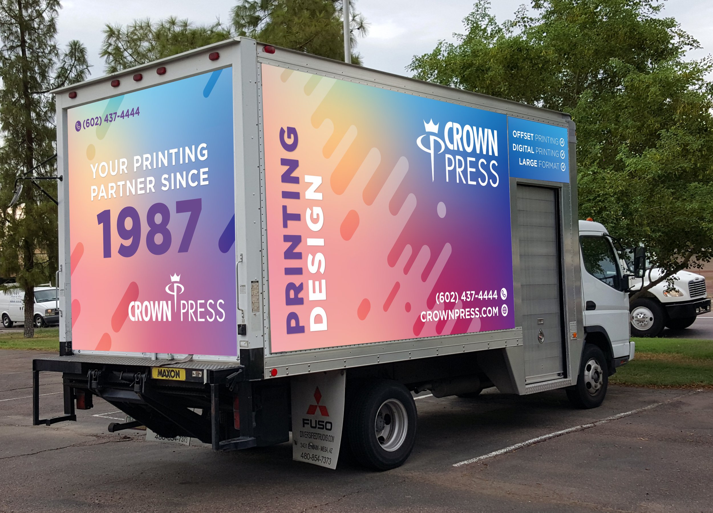 CROWN PRESS TRUCK & WINDOW DESIGN