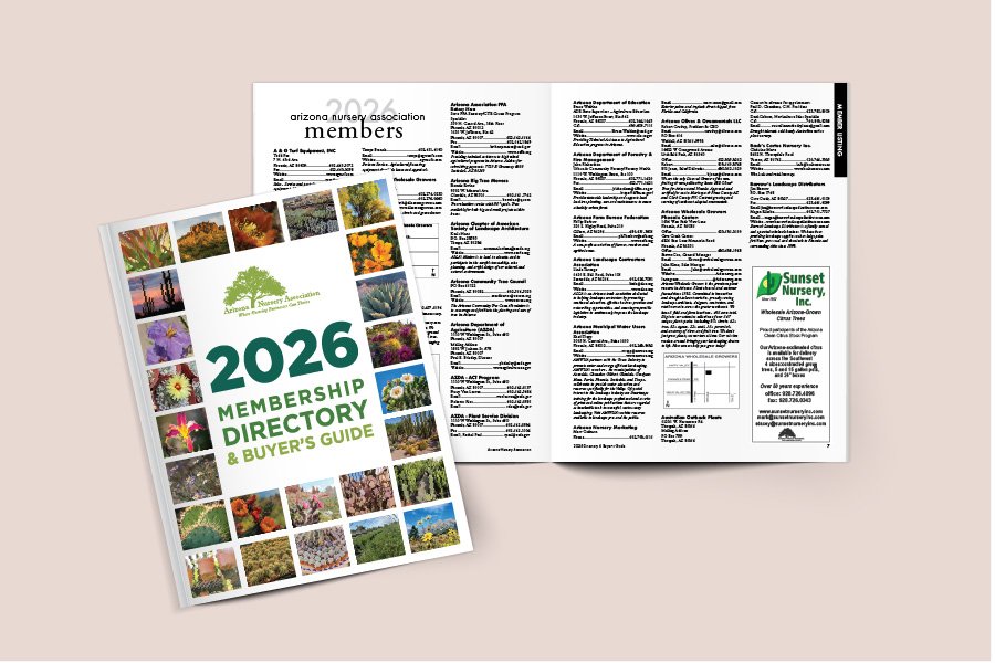 AZ NURSERY ASSOCIATION ANNUAL DIRECTORY