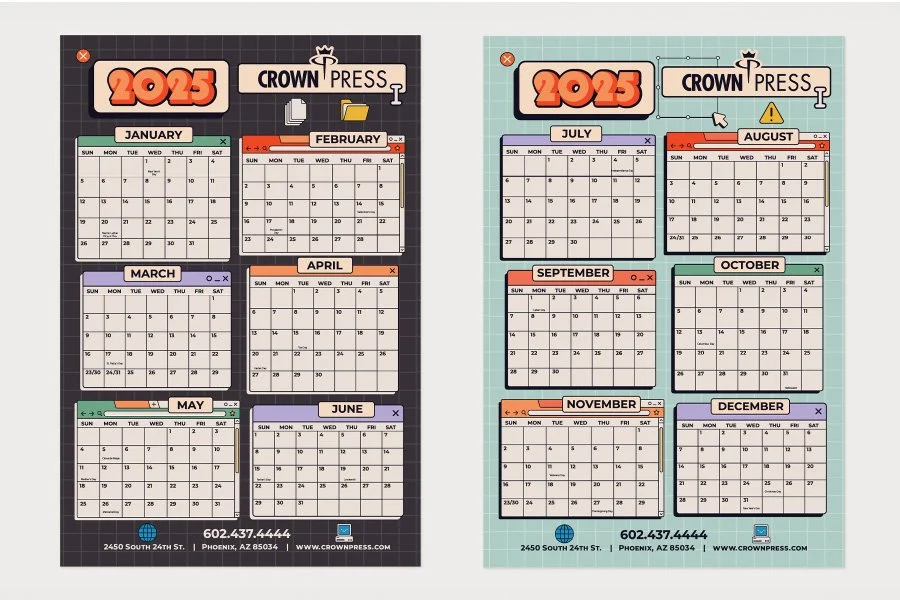 CROWN PRESS 2025 CALENDAR