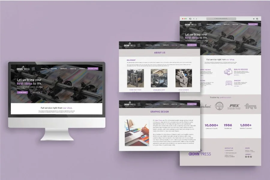 CROWN PRESS WEBSITE REDESIGN
