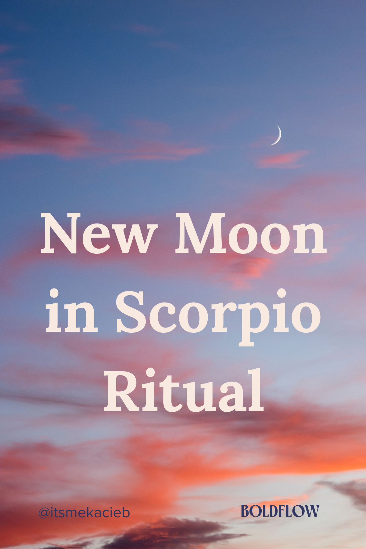 November 9th Moon Ritual | New Moon in Scorpio