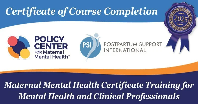 Certificate for Training in Maternal Mental Health