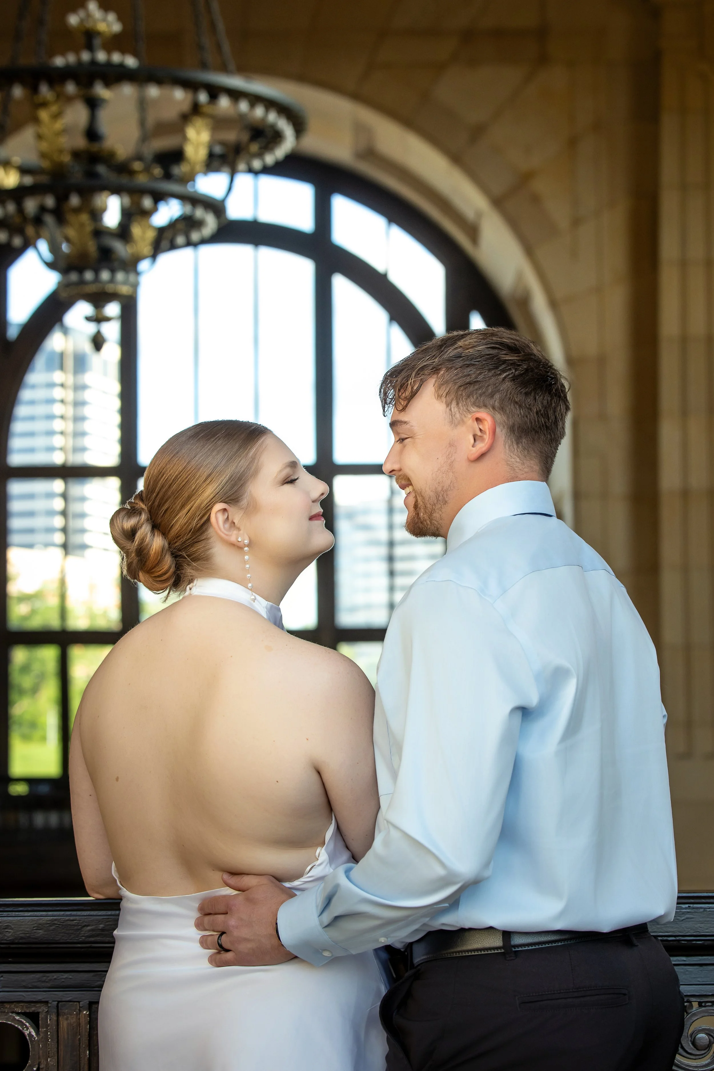 Engagement photography Kansas City Union Station