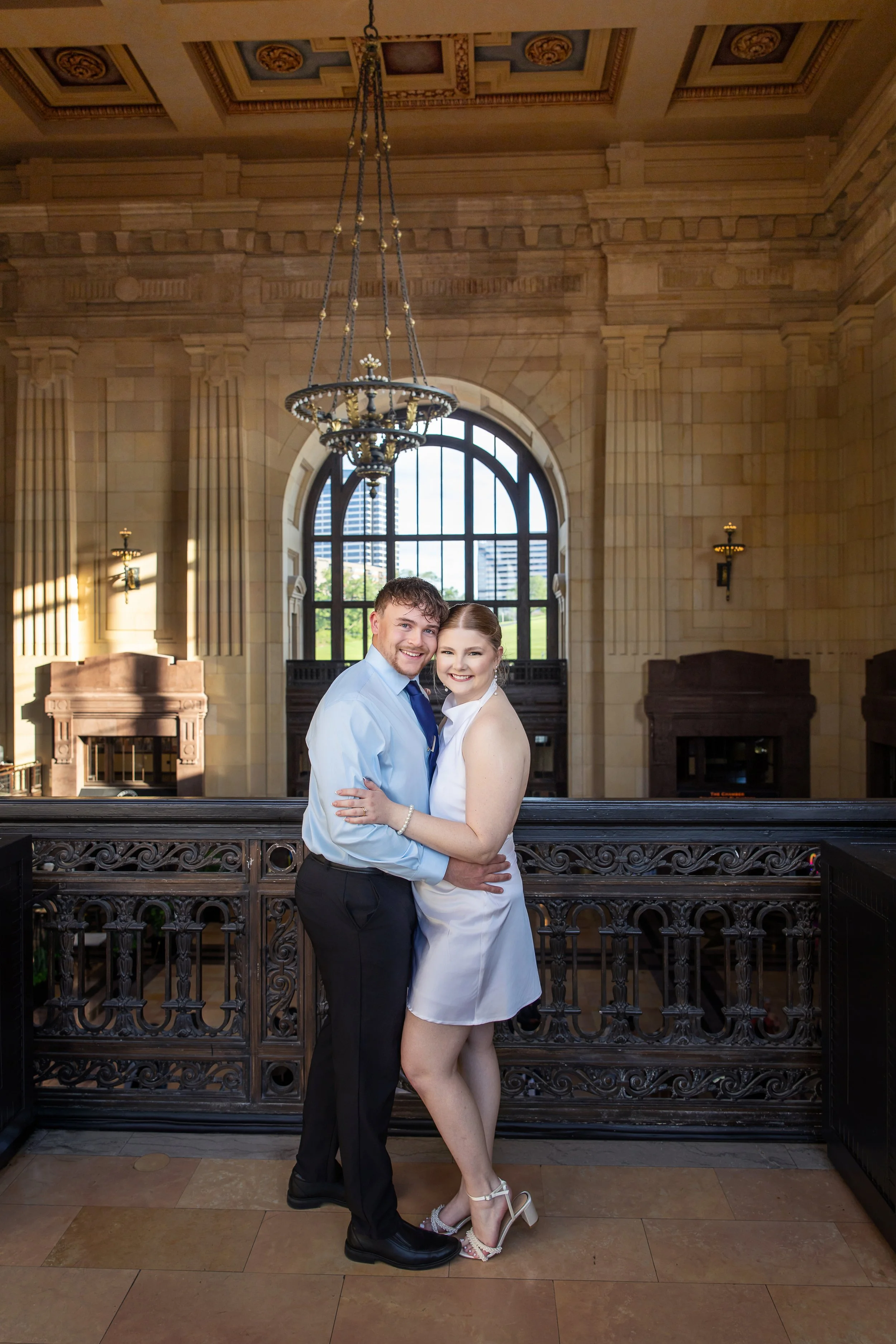 Engagement photography Kansas City Union Station