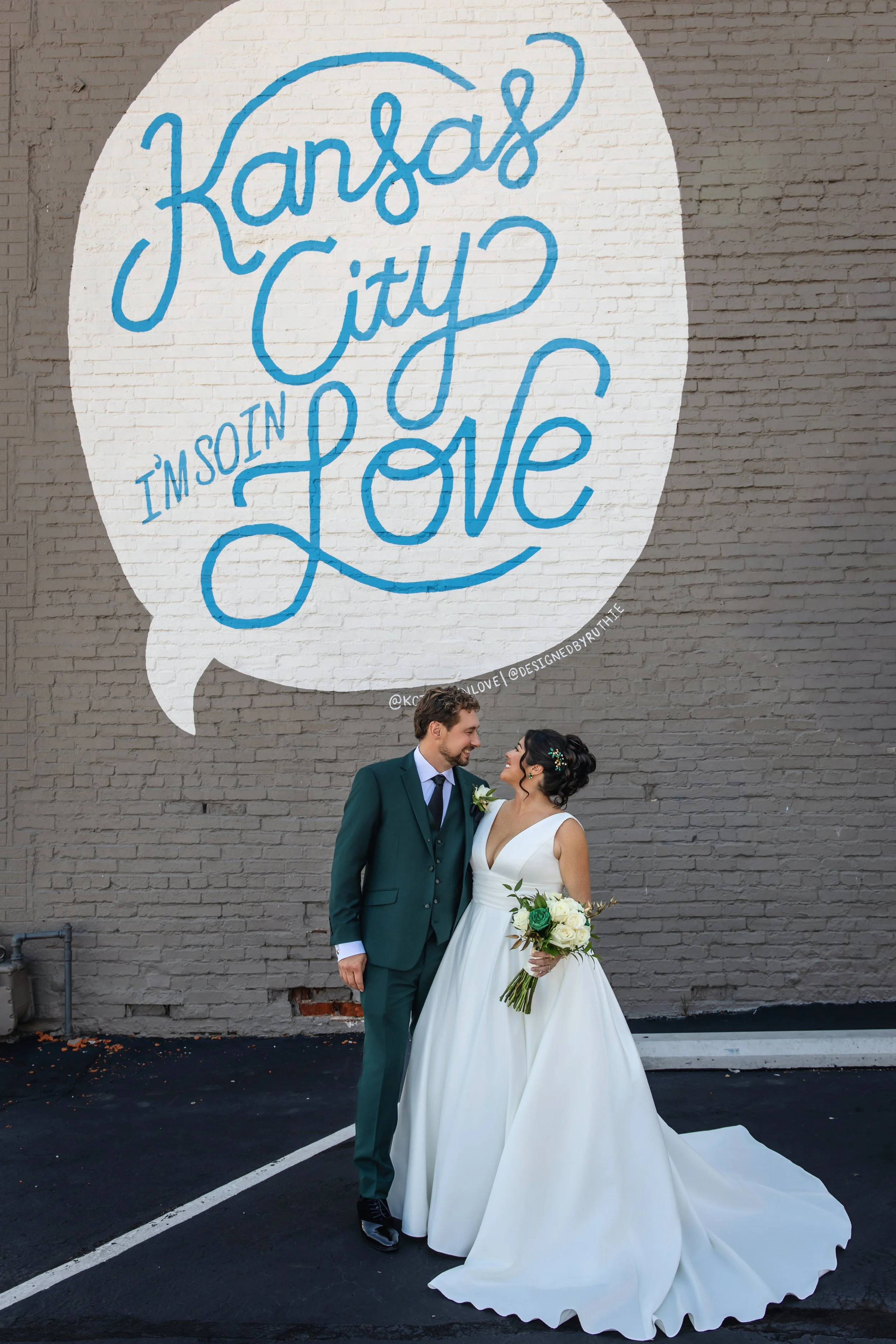 Kansas City Wedding Photography, Kansas City I'm so in Love Mural