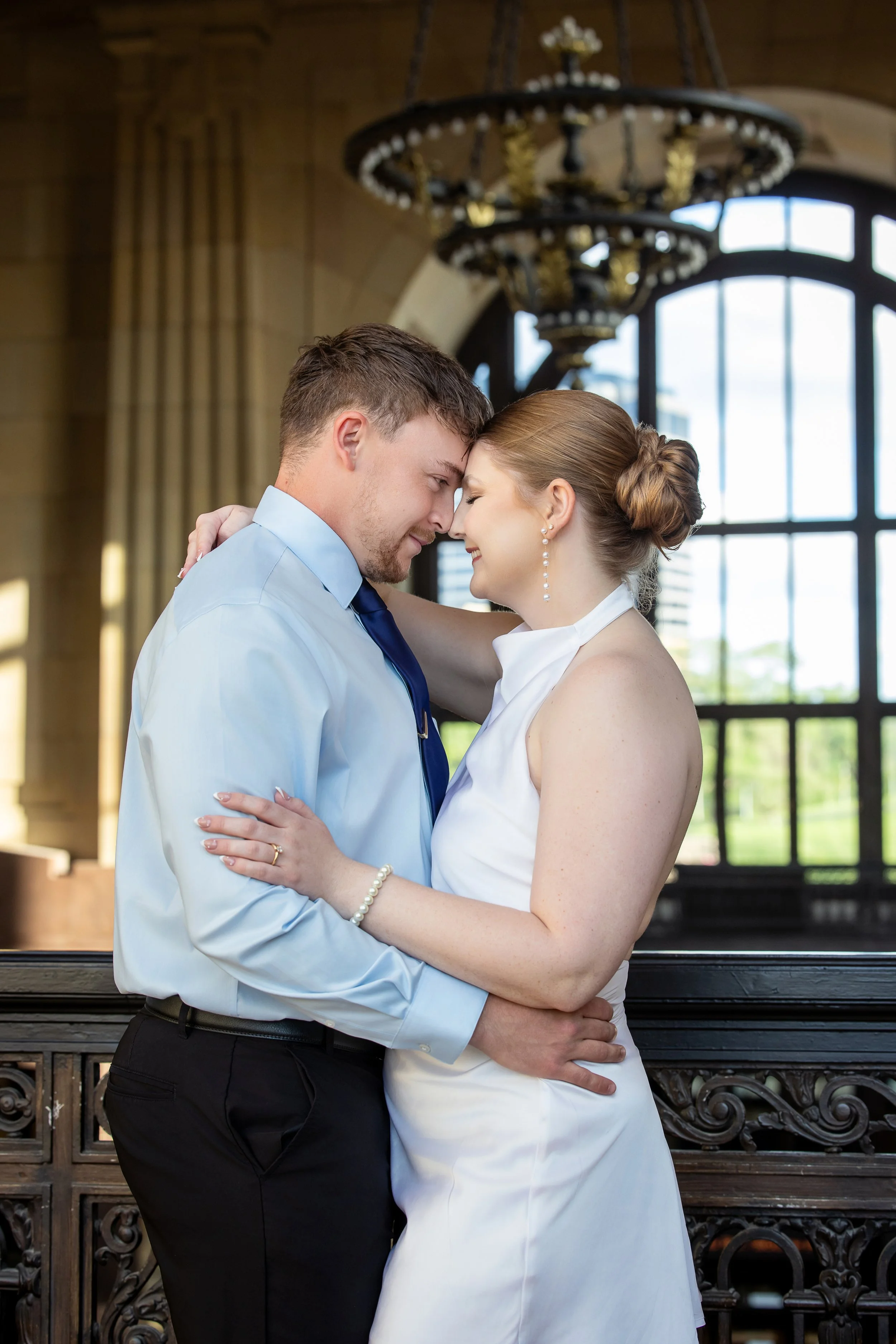 Engagement photography Kansas City Union Station