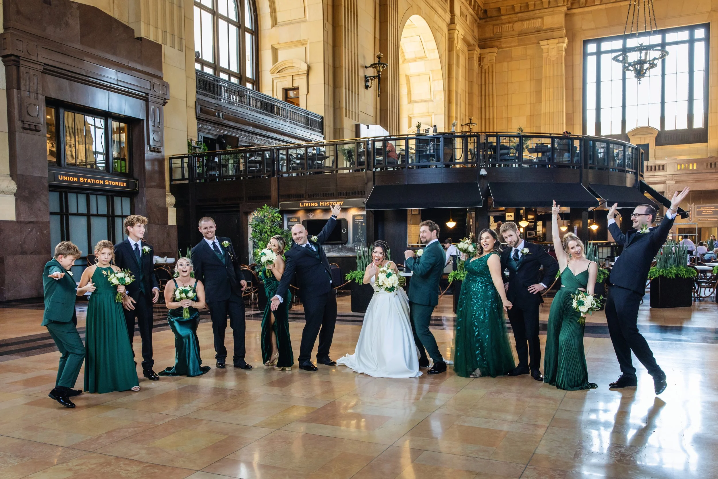 Kansas City Wedding Photography, Union Station Kansas City