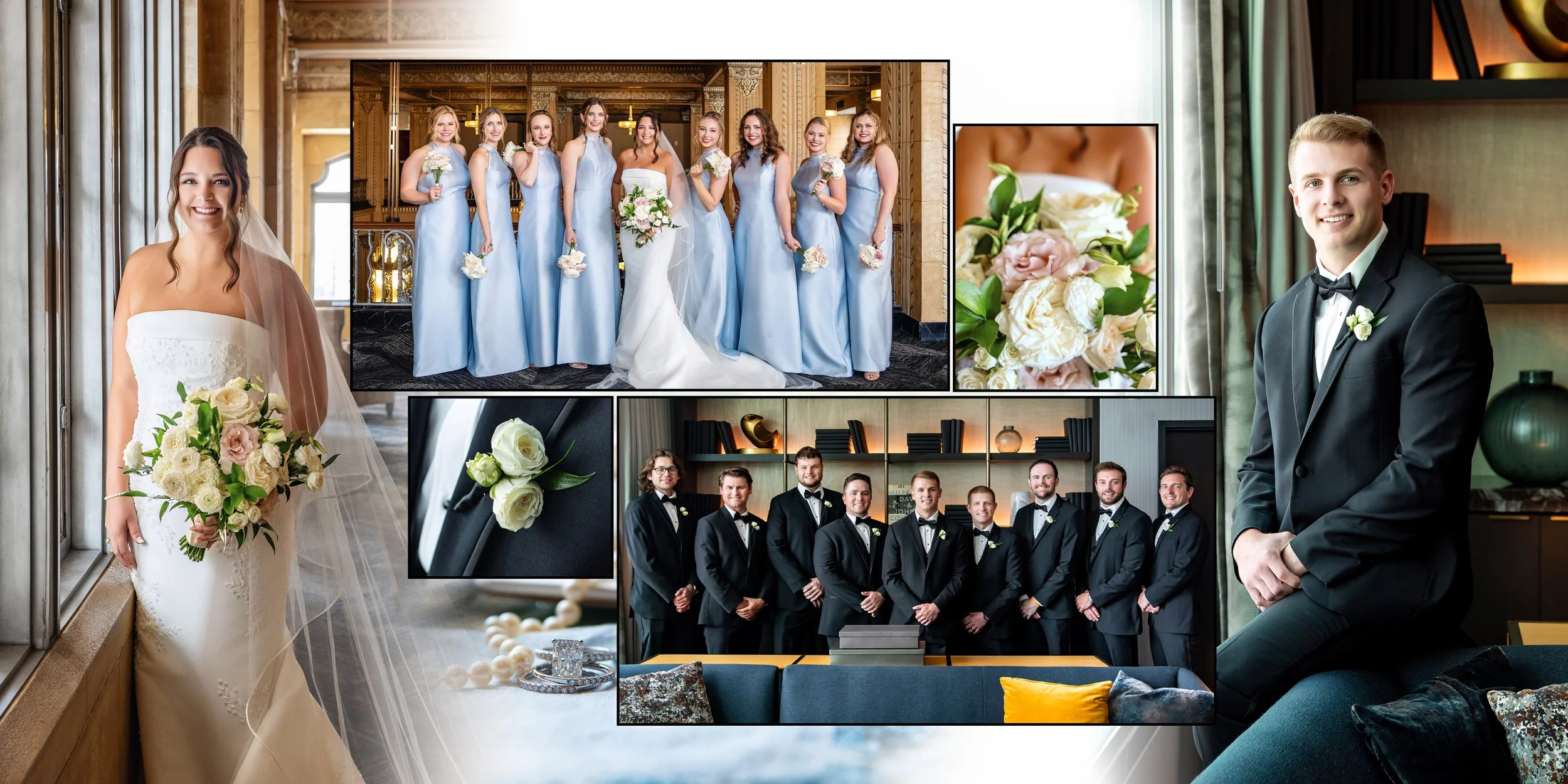 Kansas City Wedding Photography, Loews Kansas City Hotel, The Grand Hall at Power and Light