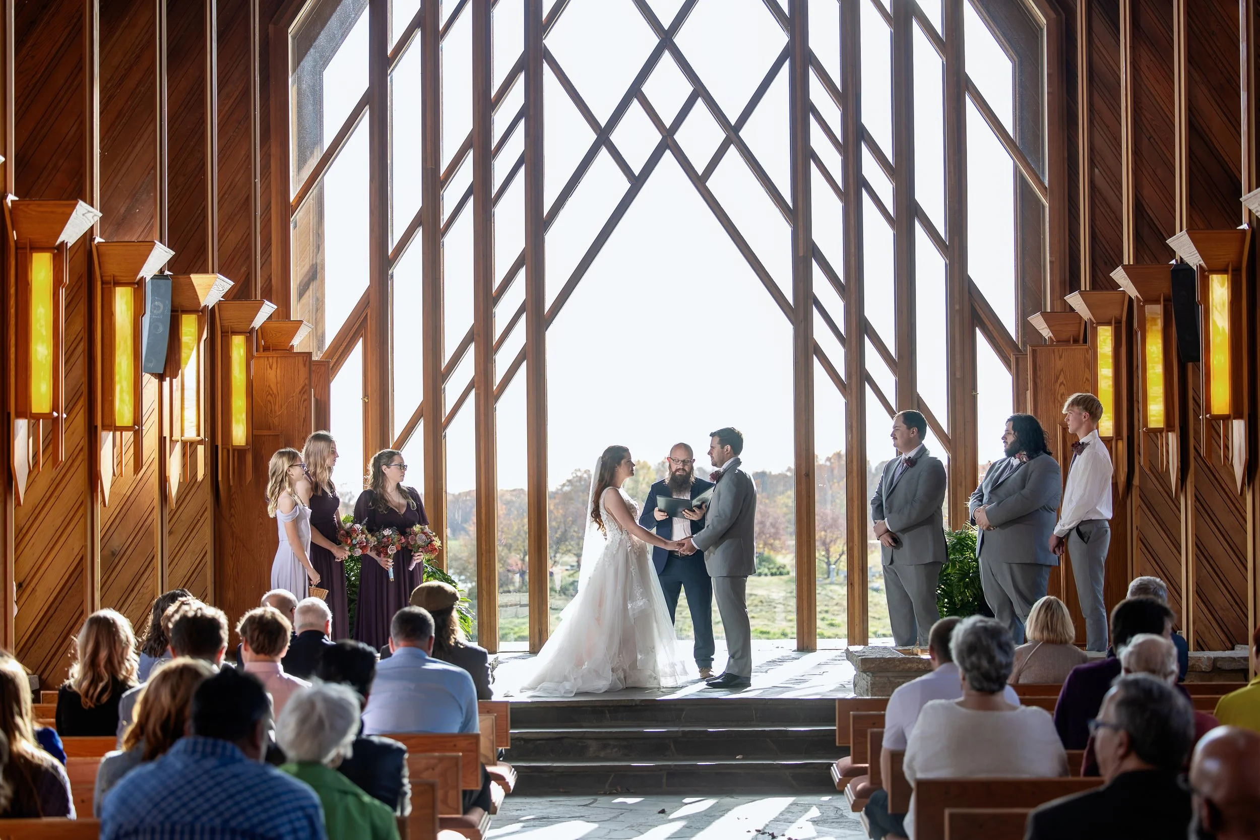 Kansas City Wedding, Powell Gardens, Marjorie Powell Allen Chapel