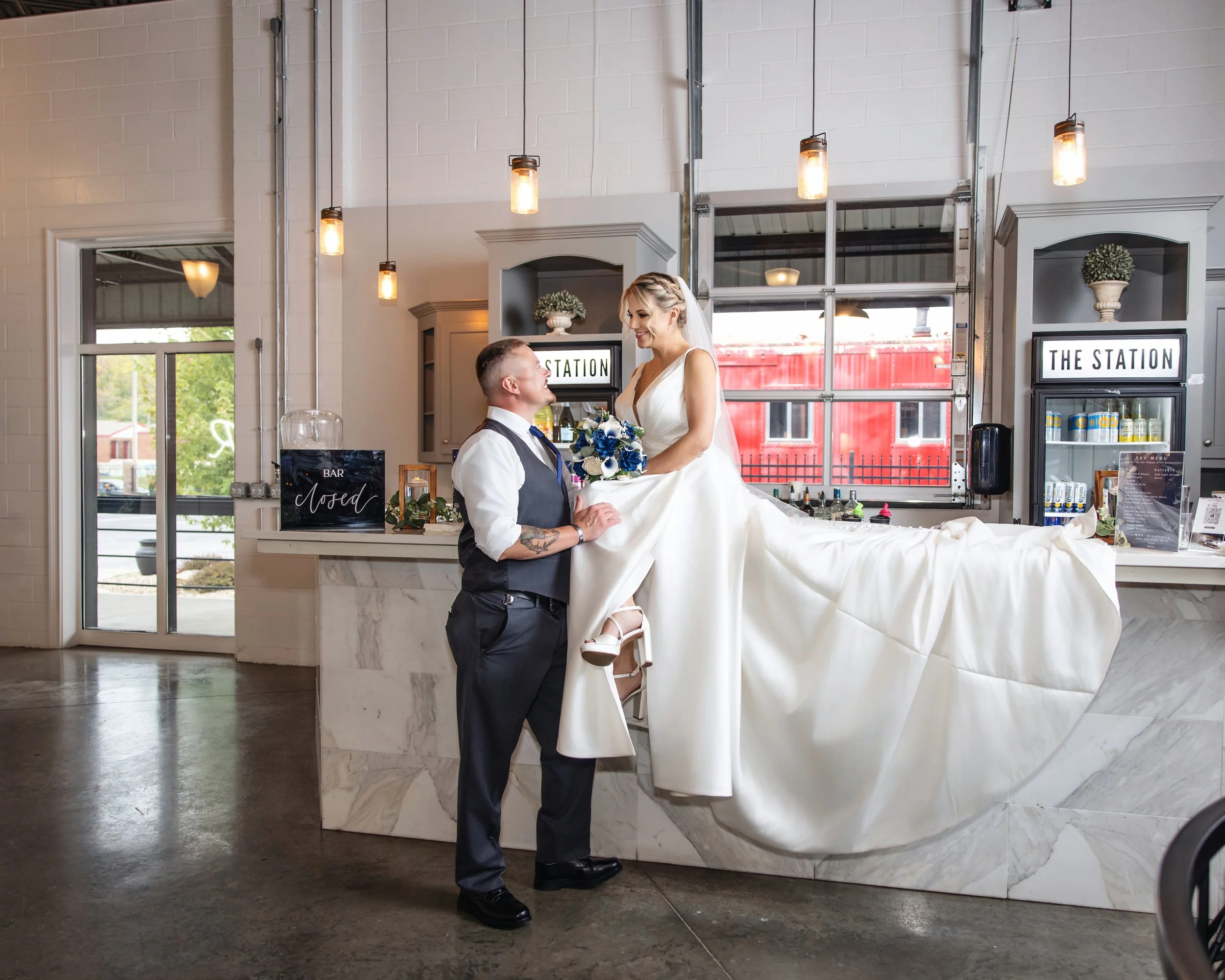 Kansas City Wedding, 28th Event Space, The Station Room