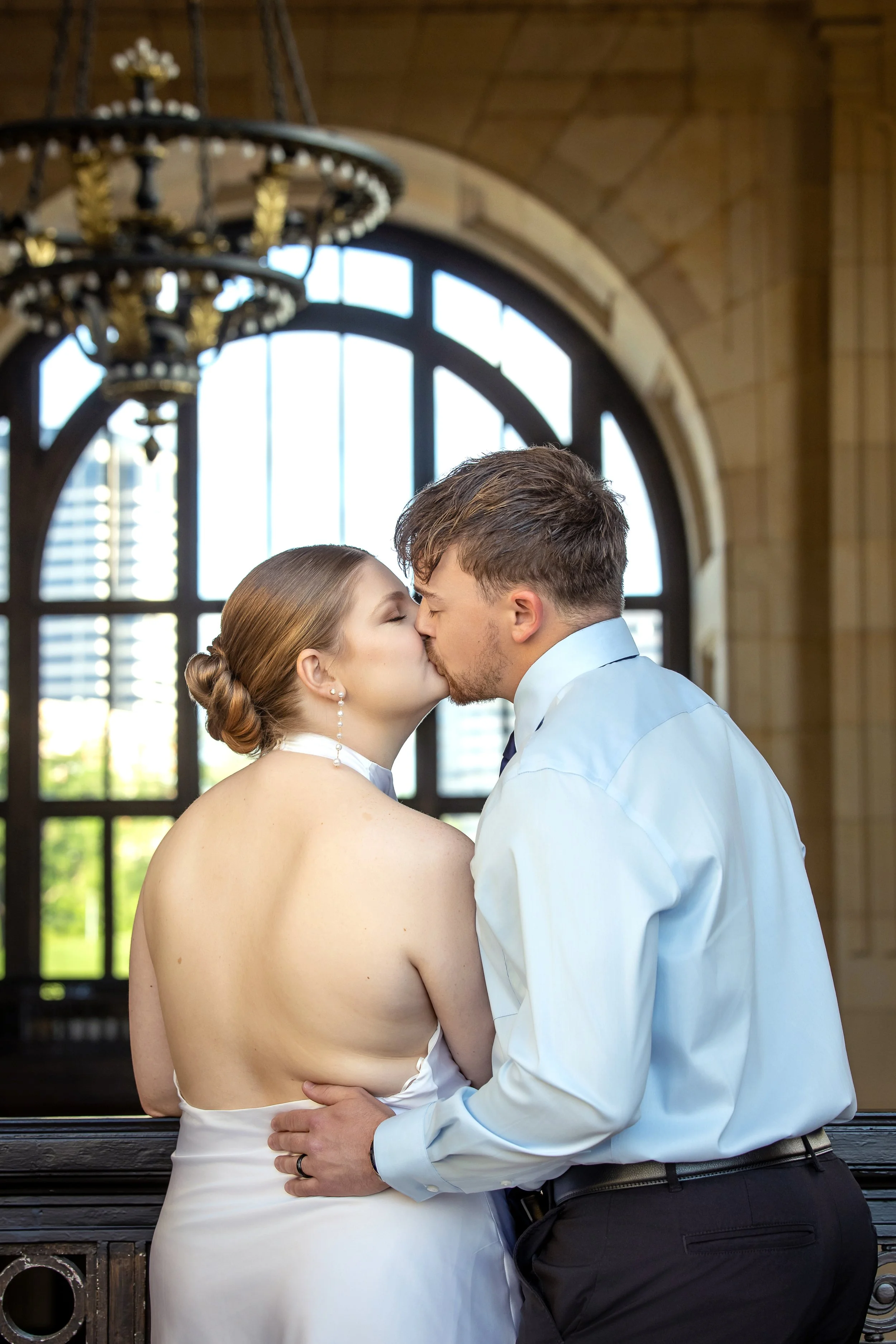 Engagement photography Kansas City Union Station