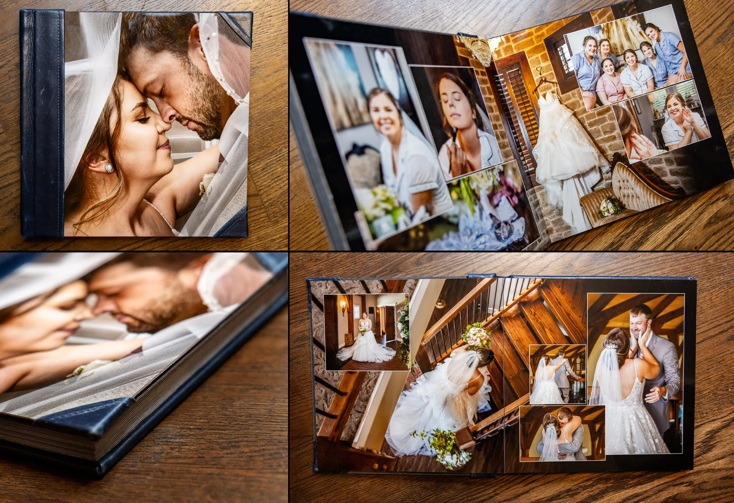 A KC custom designed, wedding album.