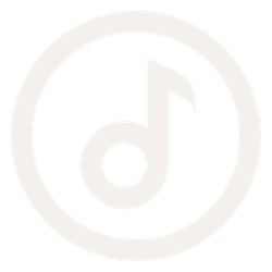 Music note icon inside a circle