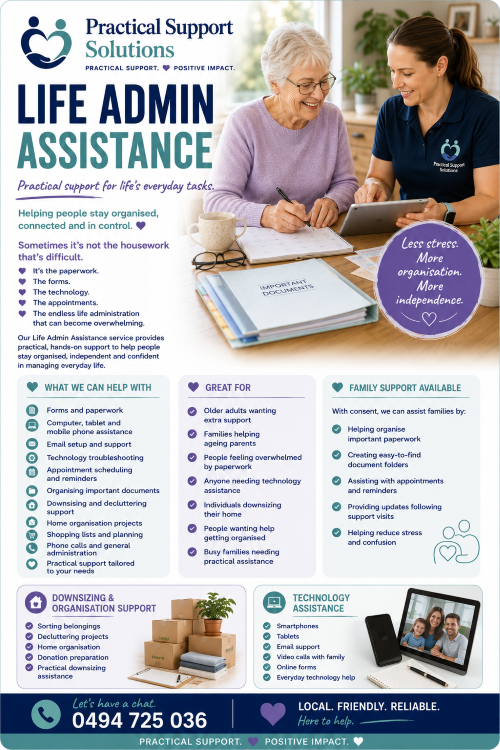 Life Admin Assistance