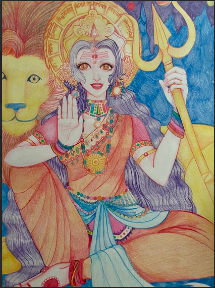 Devi with a Long Neck