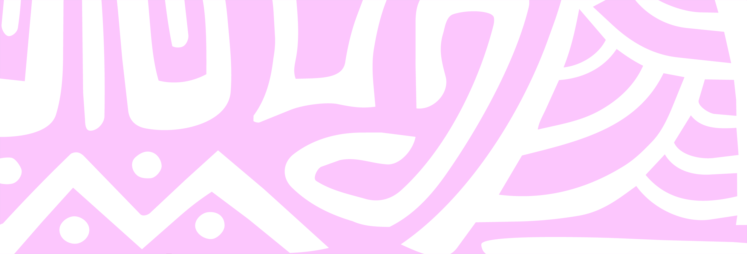 Abstract geometric pattern with pink background and white shapes and lines.