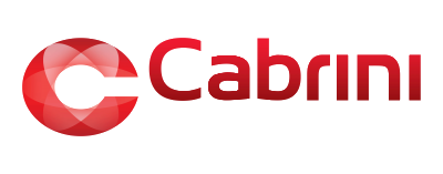 Logo with a red heart shape and the word 'Cabin' in red and turquoise letters.