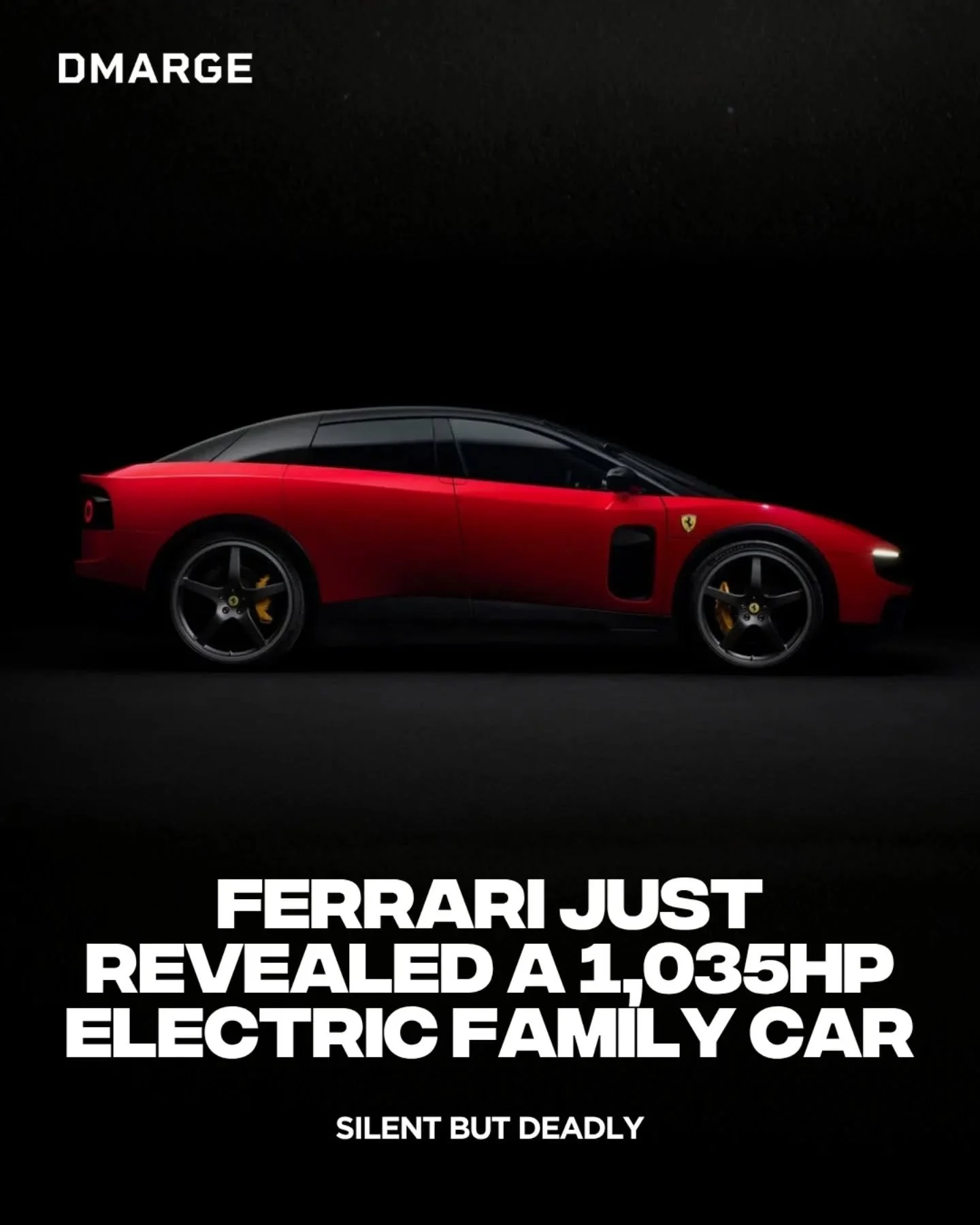 Ferrari&rsquo;s first EV has officially arrived and it looks nothing like the Ferraris most people grew up idolising.

Called the Luce, the four-door electric Ferrari packs 1,035 horsepower, seats five people and starts around AUD $920,000 before you