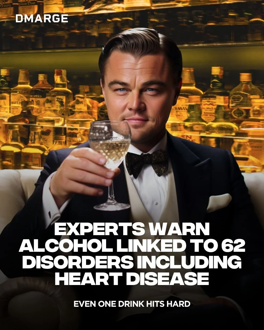 New data suggests alcohol is directly linked to 62 different disorders, including heart disease linked to long-term drinking. 

The risks rise sharply for heavy drinkers, but even one drink can affect the body. Experts say alcohol starts weakening th