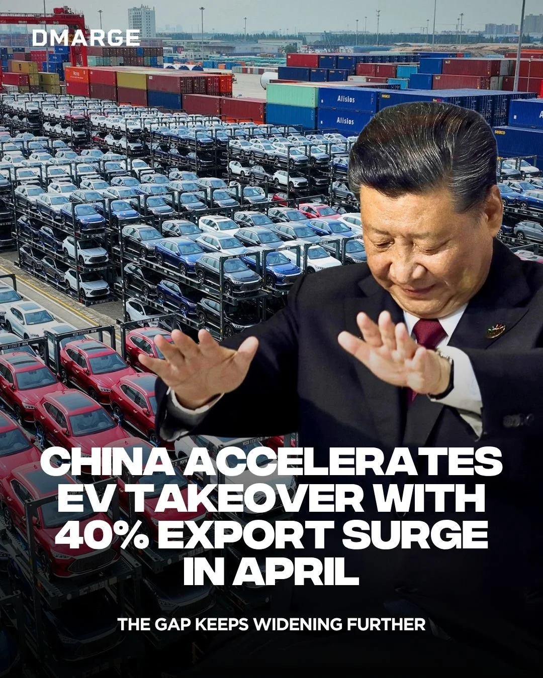 China&rsquo;s electric car push is moving fast.

EV exports jumped 40% in April, with Asia buying the most and Europe still taking huge numbers despite trade barriers. Chinese brands are landing in more driveways while rivals struggle to keep pace.

