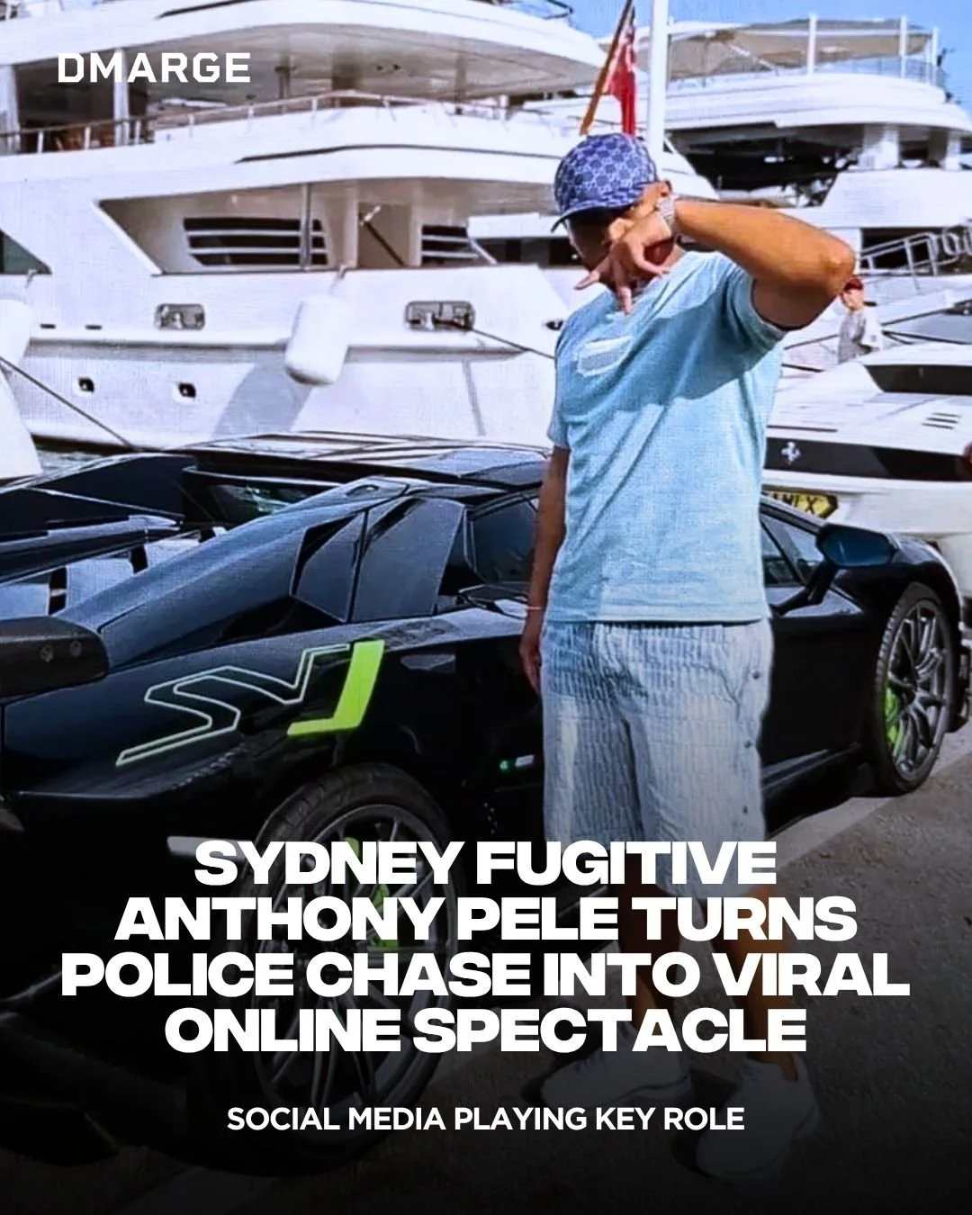 A Sydney man, Anthony Pele, has been declared a fugitive after allegedly posting taunting content about police on social media while on the run.

Police say he is actively evading arrest. His online posts are believed to target officers directly. The
