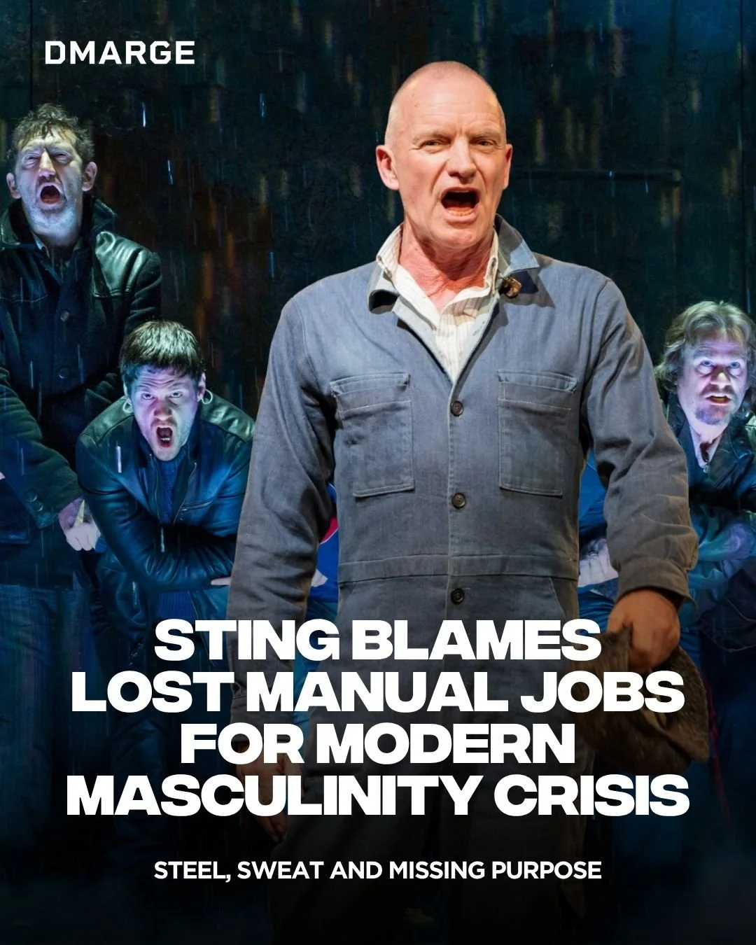 Sting has sparked debate after claiming the loss of manual jobs may be feeding toxic masculinity.

He said many men no longer have physical work, routine or purpose in the way previous generations did. Industries like shipbuilding, coal mining and st