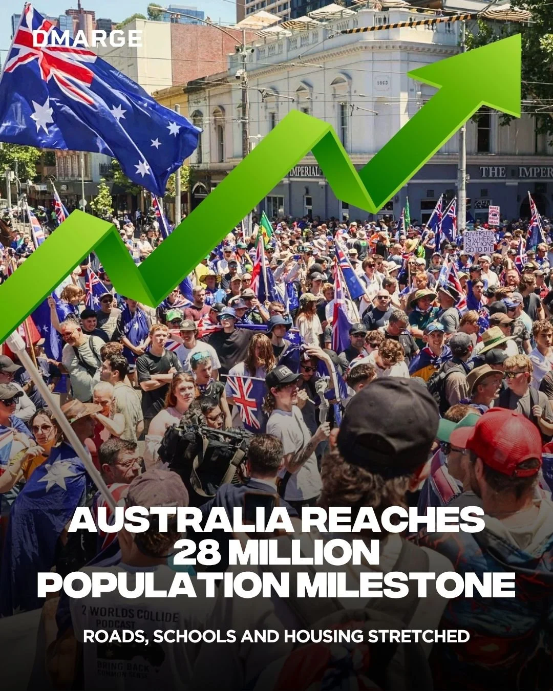 Australia has officially reached a population of 28 million people, marking another major milestone for the country.

The population has grown rapidly in recent years, driven largely by migration and a rebound in arrivals after pandemic disruptions. 