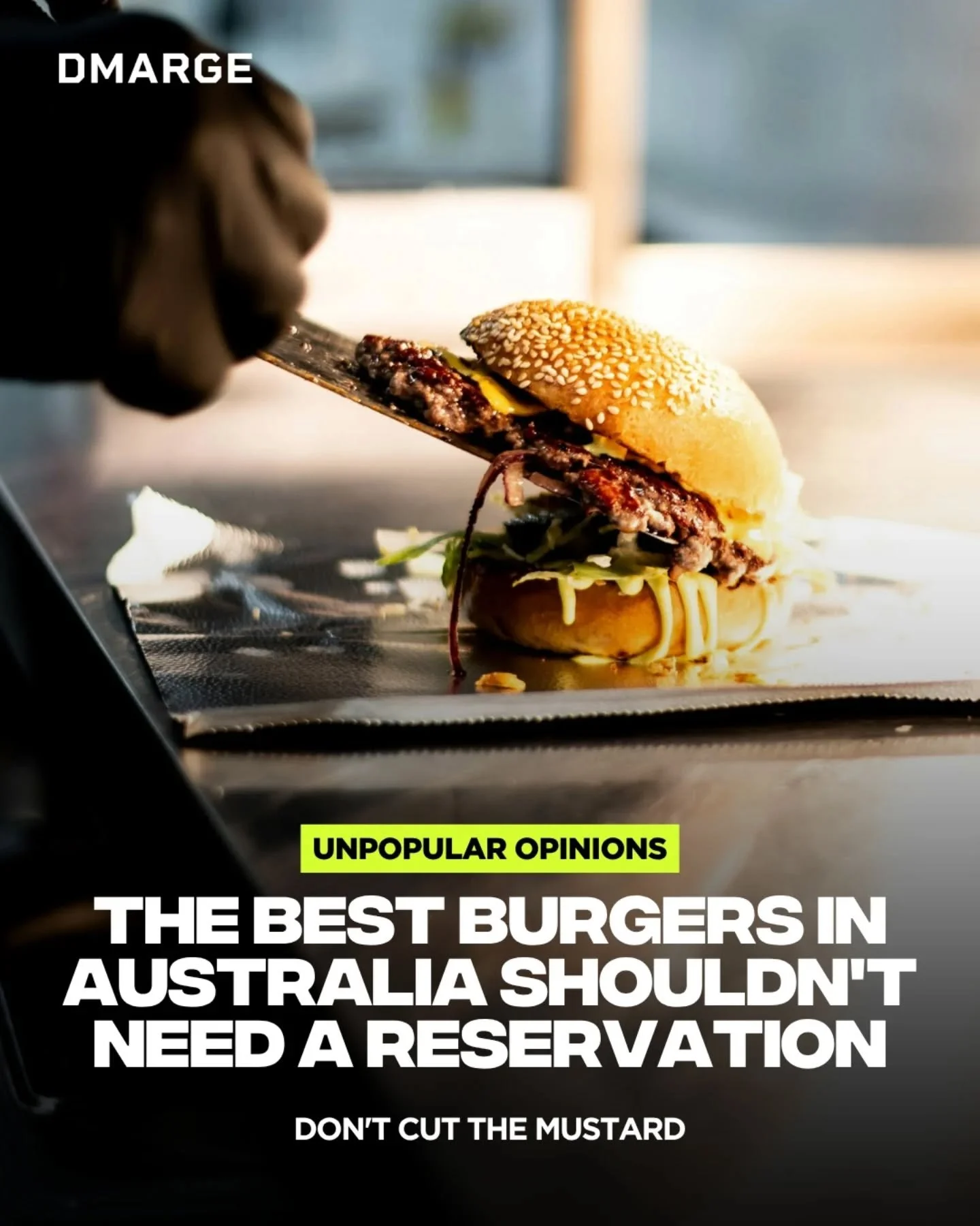 Sydney and Melbourne just dominated the World's 101 Best Burger Places list.

There's only one problem.

Most of these aren't burger joints.

They're wine bars, steak restaurants, fine dining venues and places where the burger is one item on a much b