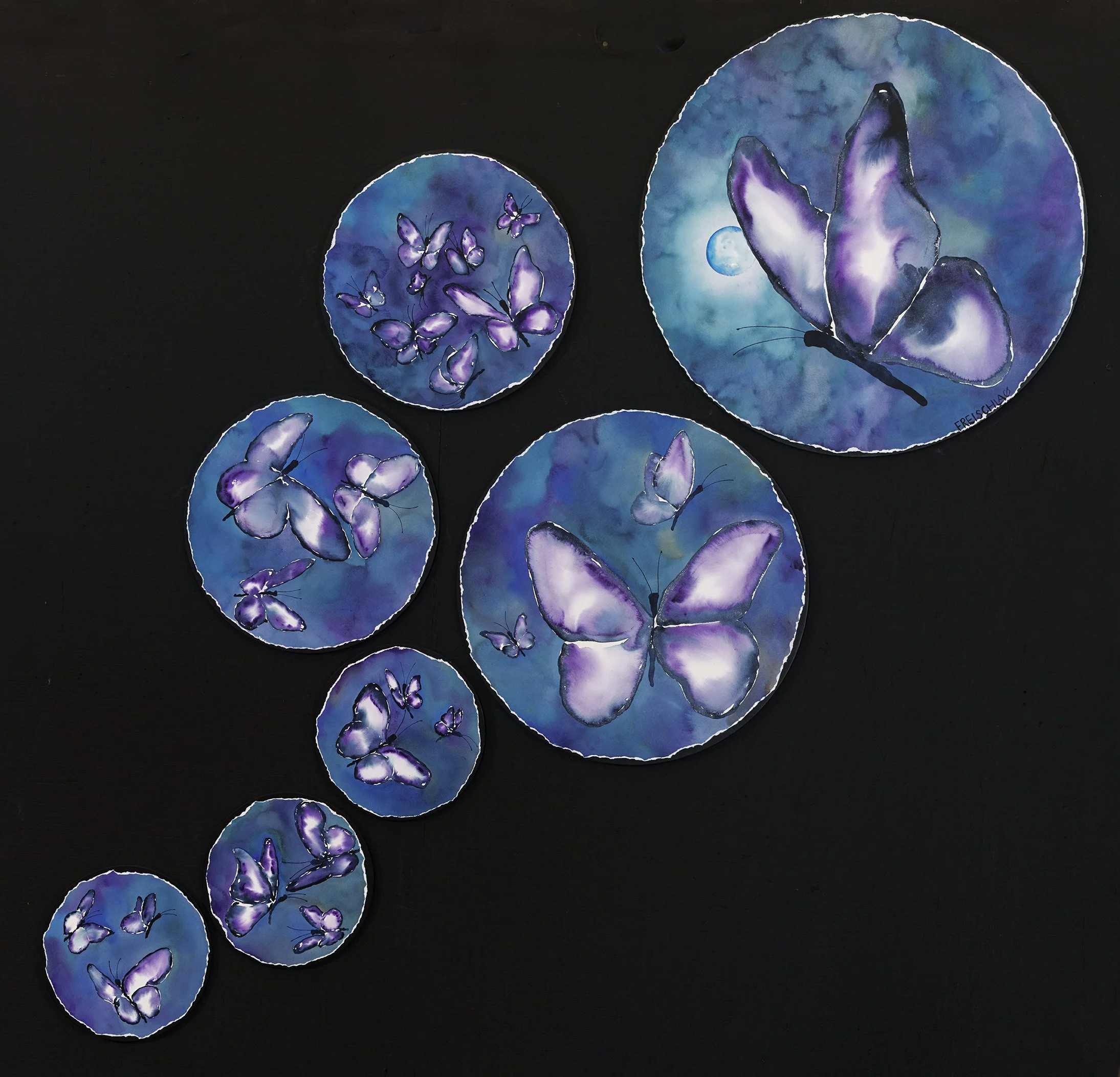 Butterflies Blue Moon