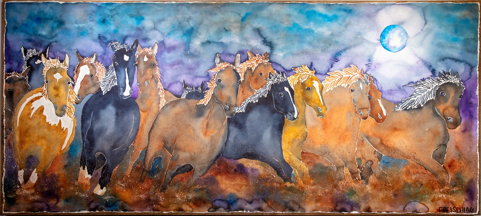 Under the Purple of a Herd 36x80