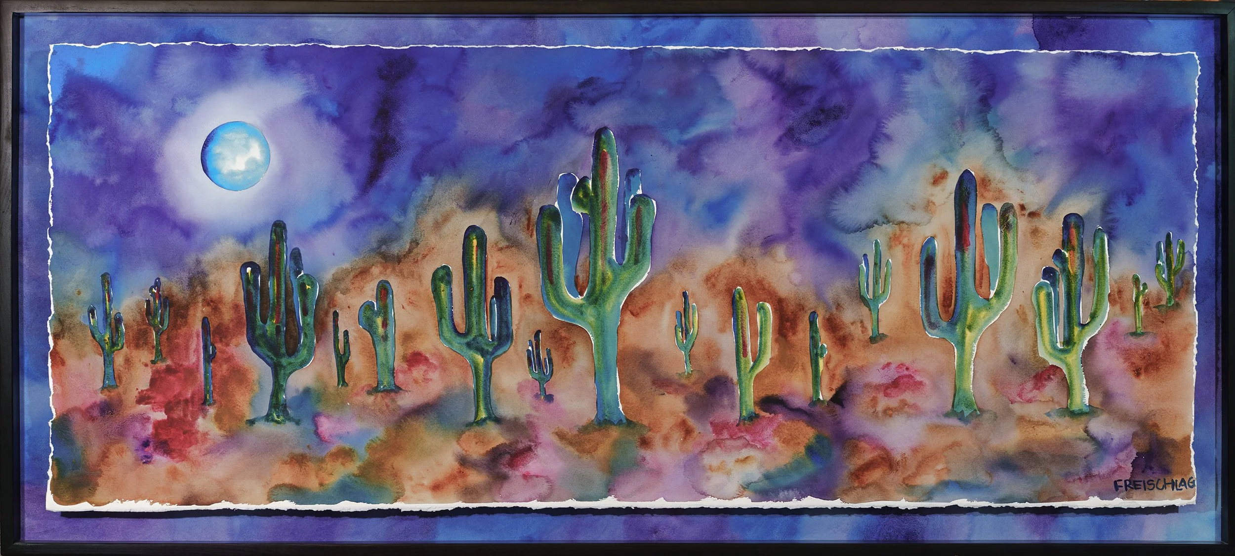 A Desert Night's Color 20x60