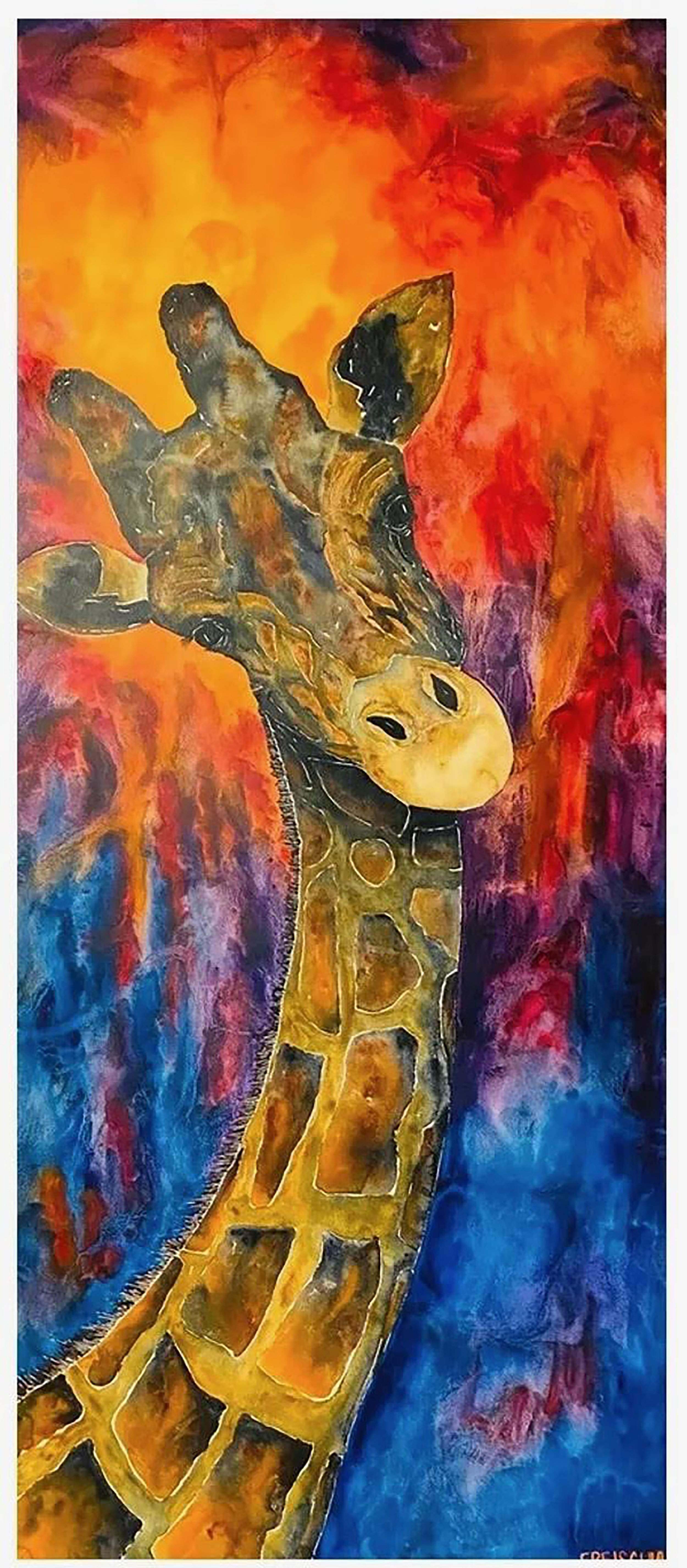 A Giraffe's Colors 60x30