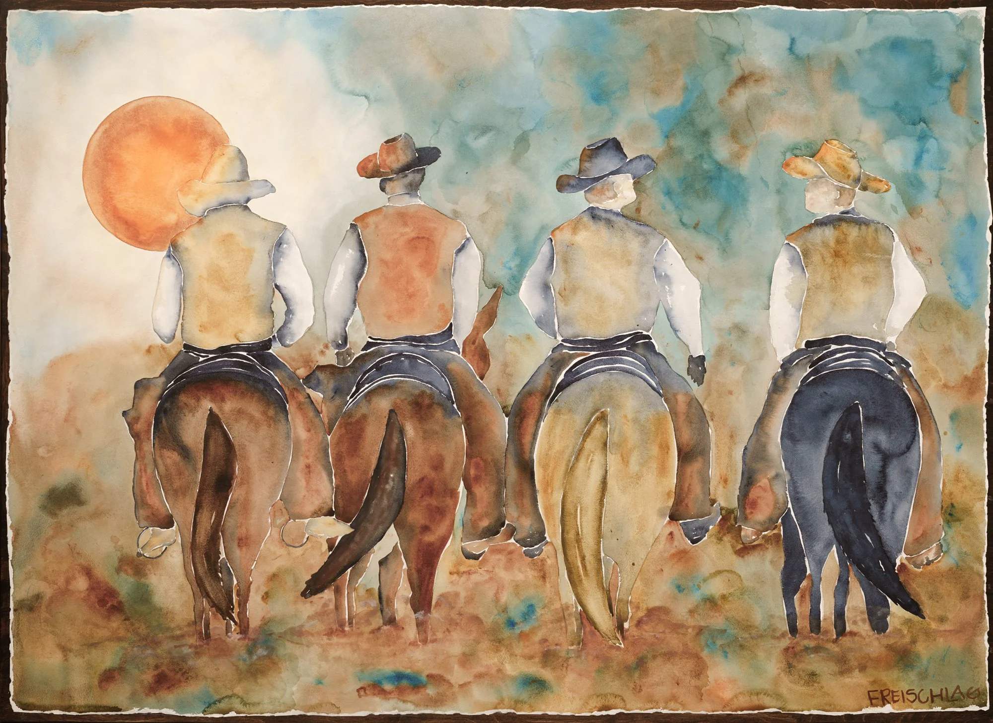 At the End of a Sergio Day 55x40