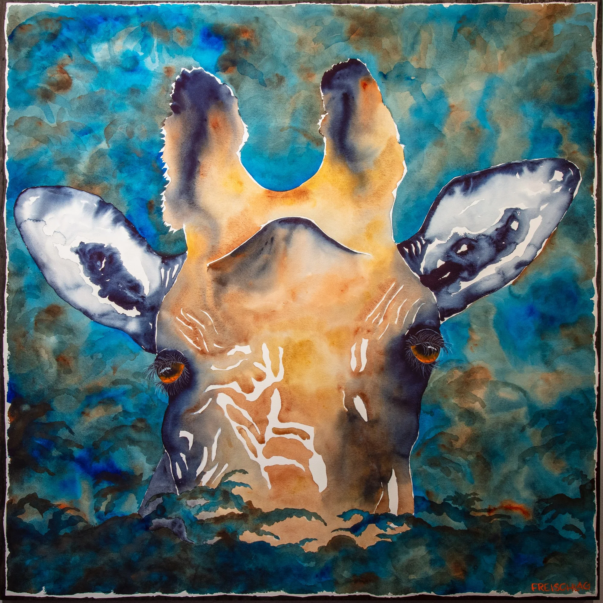 Peek A Boo Giraffe 48x48