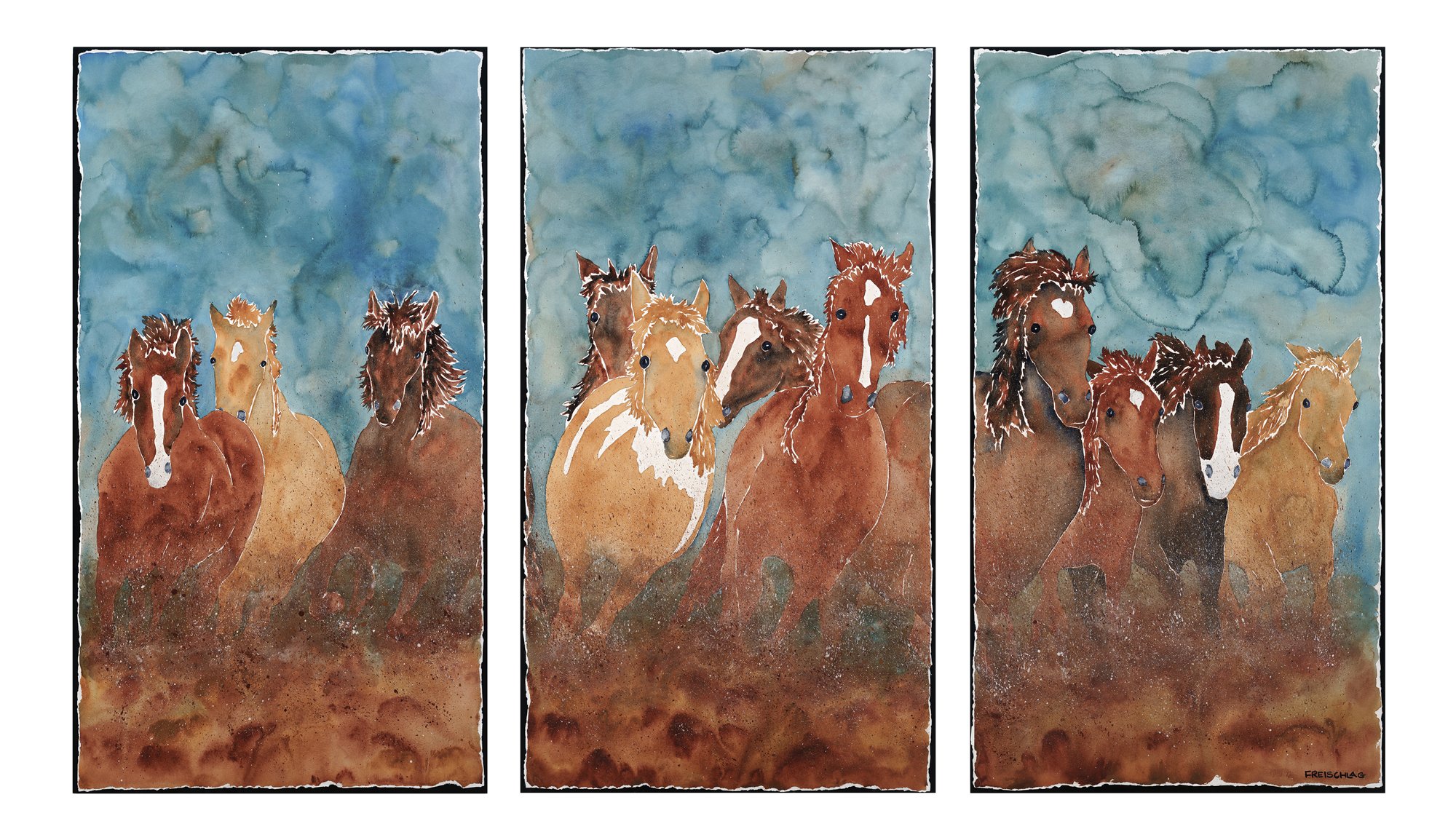 A Misty Herd 52x90