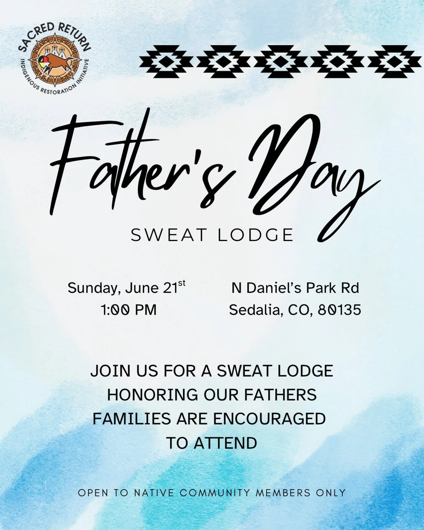Father’s Day Sweat Lodge 2026
