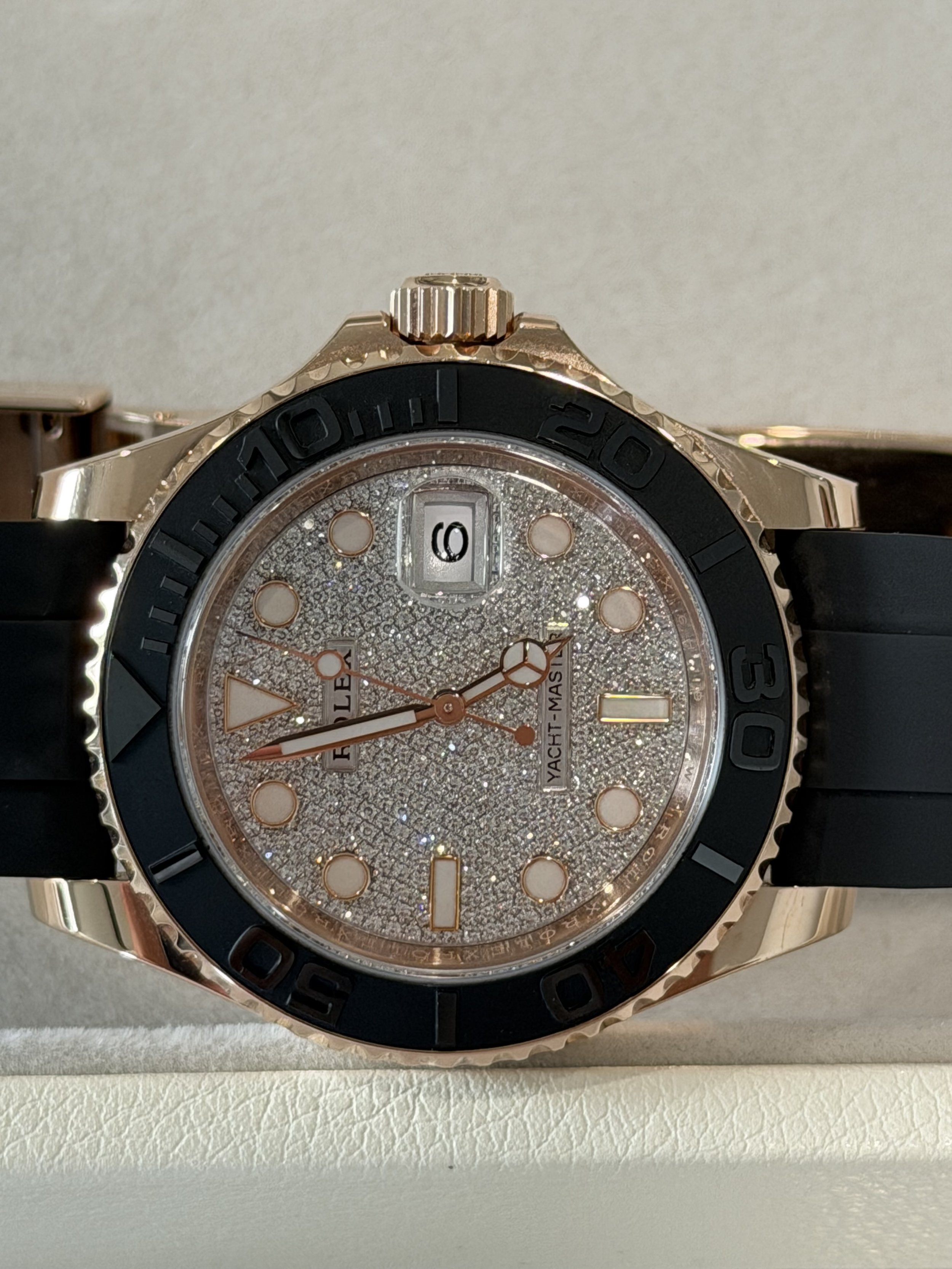 Rolex Yacht-Master 40 Pave Diamond Dial Face.JPG